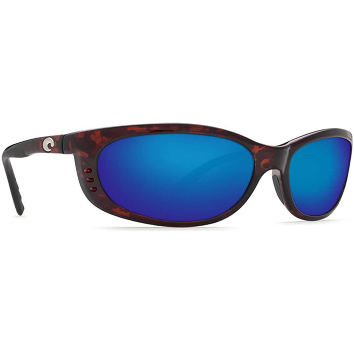 Costa Del Mar Mens Fathom Tortoise Frame Grey Blue Mirror Polarized 580g Sunglasses - FA10OBMGLP - WatchCo.com
