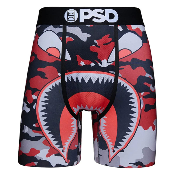 PSD Men's Black Warface Jet Boxer Briefs Underwear - 422180095-BLK