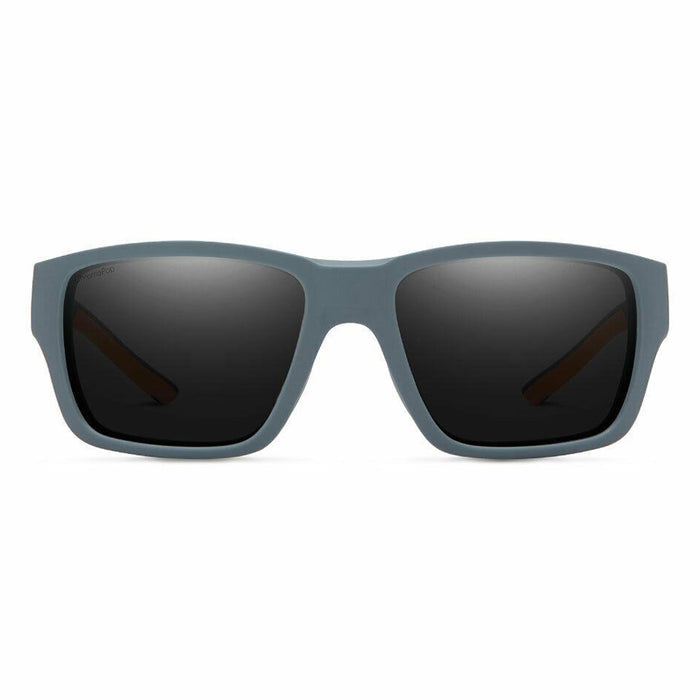 Smith Outback Mens Matte Thunder Frame ChromaPop Black Lens Wrap Sunglasses - 201262RCT591C
