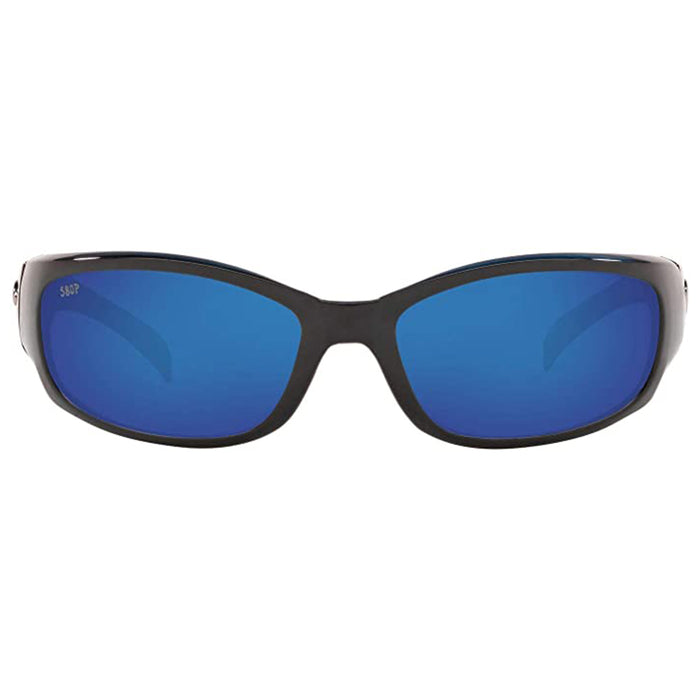 Costa Del Mar Mens Hammerhead Oval Shiny Black Grey Blue Mirrored Polarized Sunglasses - HH11OBMP