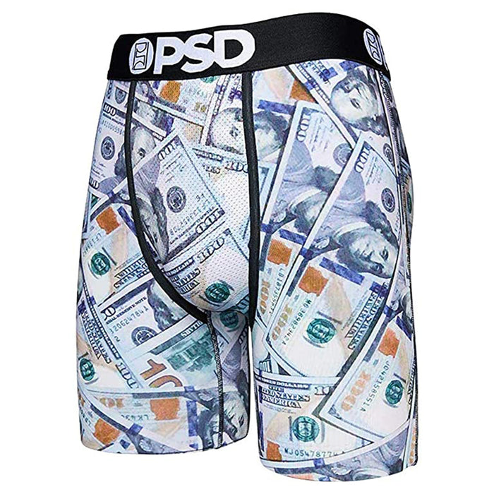 PSD Men's Black Benji's All Over Boxer Briefs Underwear - 121180018-BLK