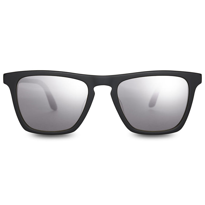 Womens Black Frame Violet Lens Square Sunglasses - 10012321