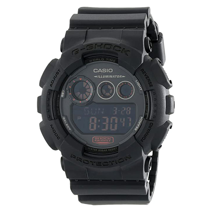 Casio G-Shock Unisex Gray Dial Black Band Plastic Quartz Watch - GD120MB-1