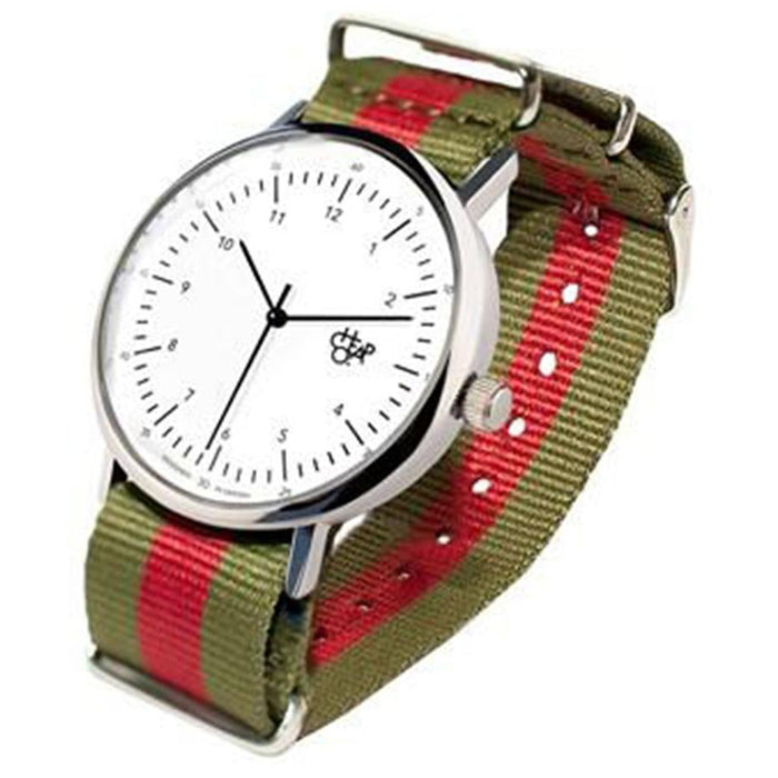 Cheapo Unisex Multi Analog Stainless Watch - Multi Nylon Strap - White Dial - 14224GG