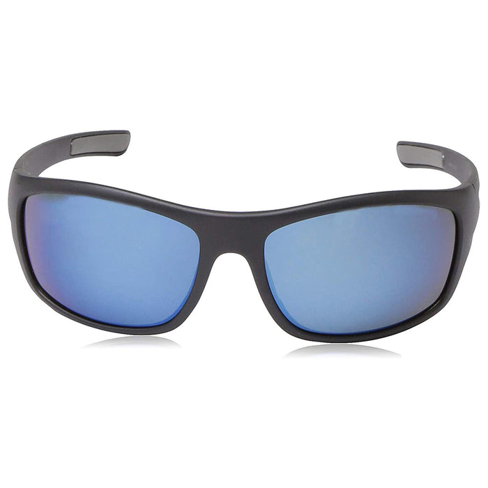 Suncloud Unisex Matte Black Frame Blue Mirror Lens Polarized Sunglasses - S-CVRPPUMMB