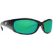 Costa Del Mar Mens Hammerhead Shiny Black Frame Green Mirror Polarized Lens Sunglasses - HH11OGMGLP - WatchCo.com
