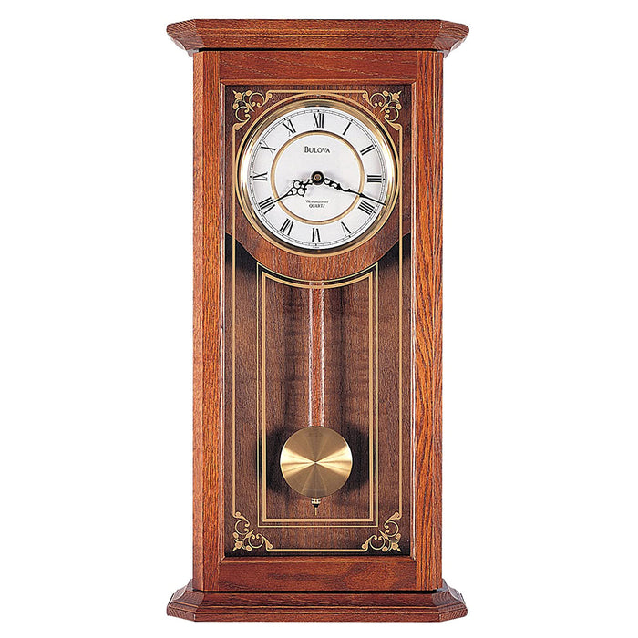 Bulova Oak 22" Cirrus Wall Clock - C3375