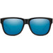 Smith Womens Lowdown Slim 2 Black Frame Blue Mirror Lens Sunglasses - 20104480751QG - WatchCo.com