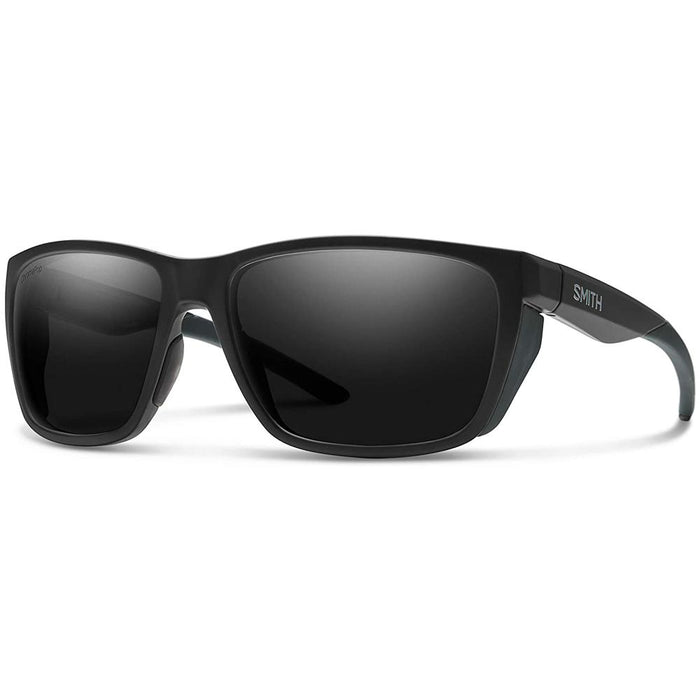 Smith Mens Longfin Matte Black Frame Black Polarized Lens Sunglasses - 201515003596N - WatchCo.com