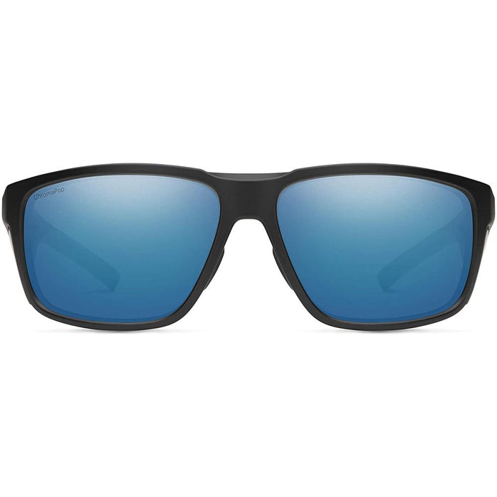 Smith Mens Freespool MAG Matte Black Frame Blue Mirror Polarized Lens Sunglasses - 20152012464QG - WatchCo.com
