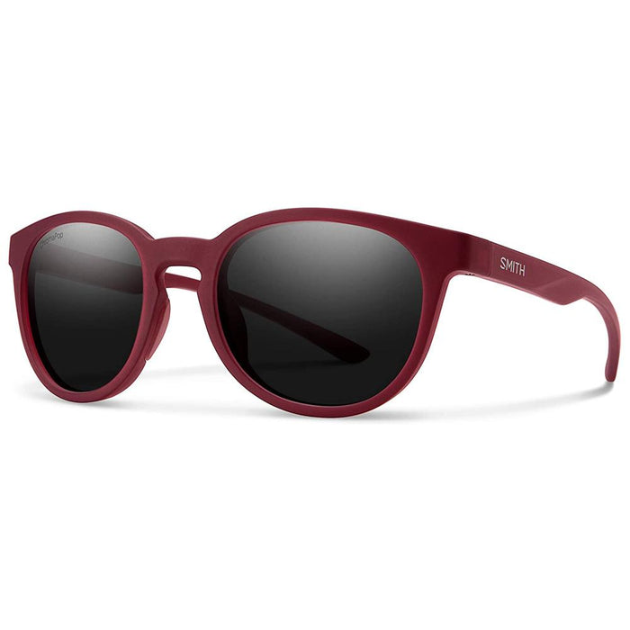Smith Mens Eastbank Matte Crystal Deep Maroon Frame Black Lens Sunglasses - 201932LPA521C - WatchCo.com
