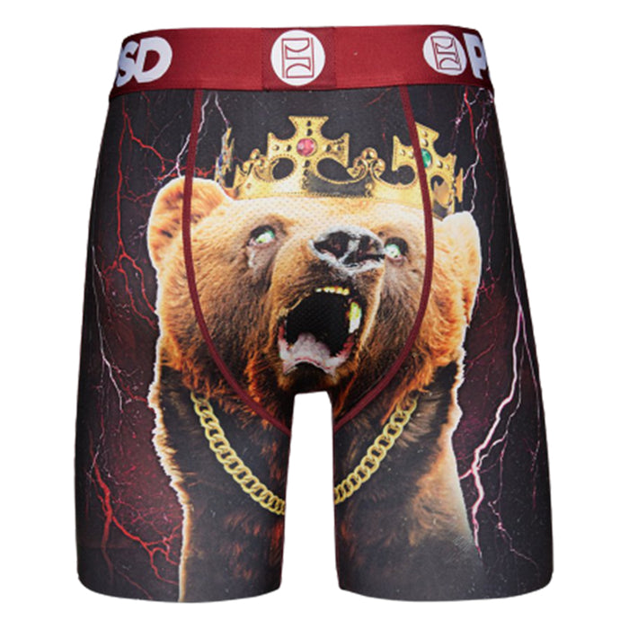 PSD Men's Black Bear Hugz Boxer Briefs Underwear - 321180038-BLK