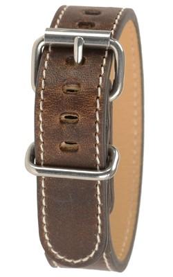 Bertucci Horween Unisex NutBrown Leather 19mm Watch Band - B-234M - WatchCo.com