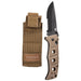 Benchmade Adamas Black D2 Combo Blade Tan G10 Handles Folding 3.82 Knife - BM-275SBKSN - WatchCo.com