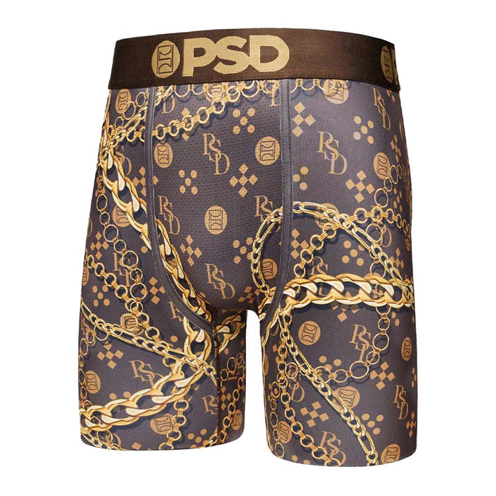 PSD Men's Gold Luxe Boxer Briefs Underwear - 322180083-GLD