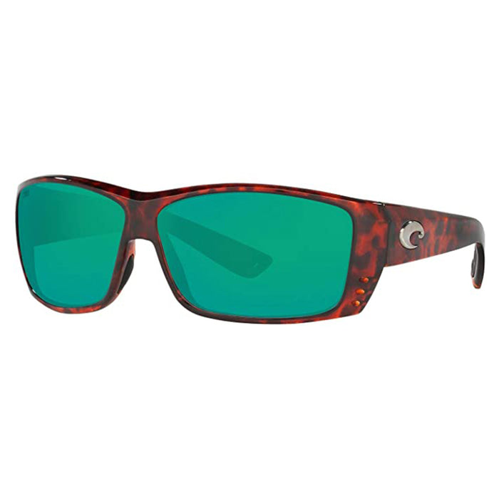 Costa Del Mar Mens Cat Cay Tortoise Copper Green Mirrored Polarized Sunglasses - AT10OGMGLP