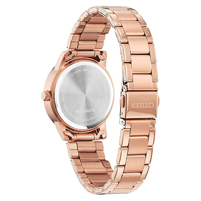 Citizen Womens Quartz Off-White Dial Two Tone Stainless Steel Strap Watch - EL3093-83A