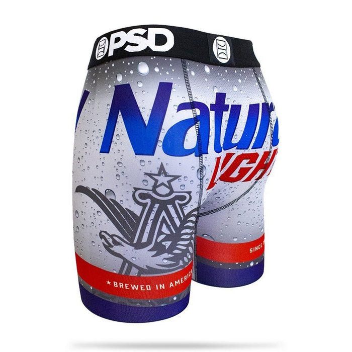 PSD Natty Natural Light Mens Blue Beer Box Urban Boxer Briefs Small Underwear - E11911001-BLUE-S