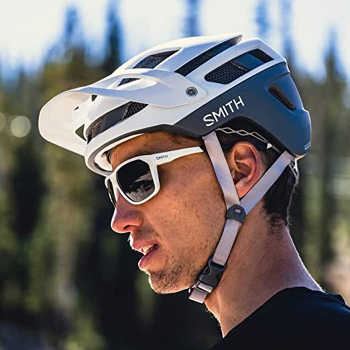 Smith Matte White/Cement Forefront 2 MIPS Mountain Cycling Helmet - E007223OG5559