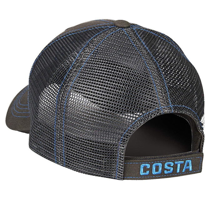 Costa Del Mar Unisex Neon Blue Trucker Graphite Twill One Size Hat - HA-55NB