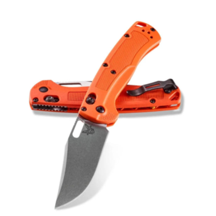 Benchmade Orange Grivory Handles CPM-154 Stainless Steel Clip Point Blade AXIS Folding Knife - BM-15535