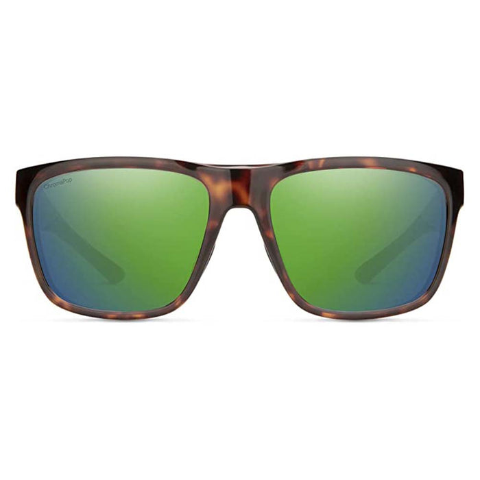 Smith Men's Tortoise Frame Chromapop Green Mirror Lens Polarized Barra Sport & Performance Sunglasses - 20522308660UI