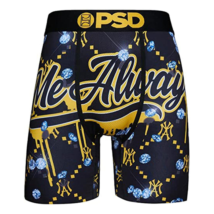 PSD Men's Multicolor Me Always Black Boxer Briefs Underwear - 422180154-MUL