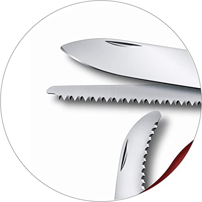 Victorinox Red Polyamide Handle ‎Stainless Steel Blade Lockblade Swiss Army Folding Knife - 0.8573