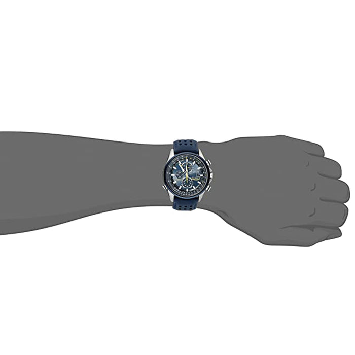 Citizen Mens Eco-Drive Blue Angels World Chronograph Atomic Timekeeping Day Date Watch - AT8020-03L