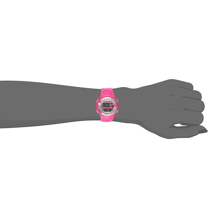 Timex Womens Marathon Stainless Steel Case Pink Resin Strap Grey Dial Pink Watch - T5K771