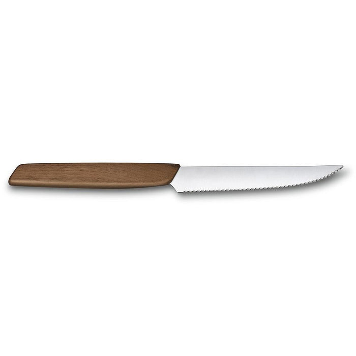Victorinox Swiss Modern Walnut Wood Handle Wavy Edge Steak Knife Set - 6.9000.12G - WatchCo.com