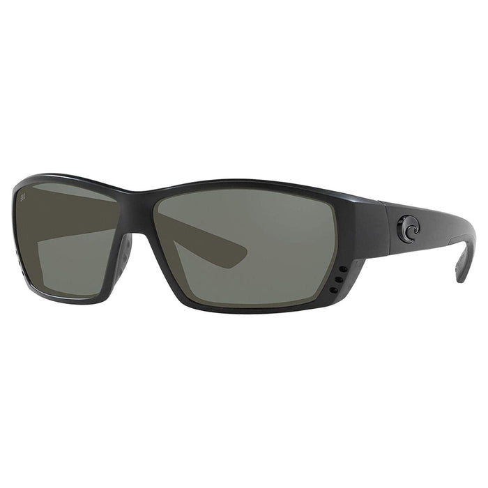 Costa Del Mar Mens Tuna Alley Blackout Frame Grey Polarized 580g Lens Sunglasses - TA01OGGLP