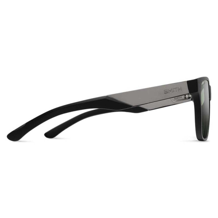 Smith Optics Lowdown Steel Unisex Matte Black Ruthenium Frame Gray Green Polarized Lens Square Sunglasses - 201906TI756L7