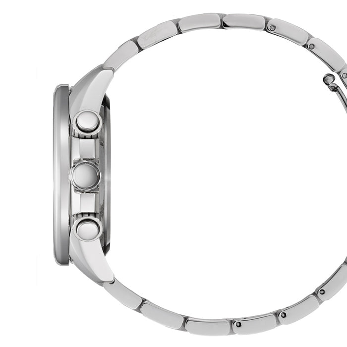 Citizen Eco-Drive Men's PCAT Silver Stainless Steel Bracelet Blue Dial Atomic Watch - CB5880-54L