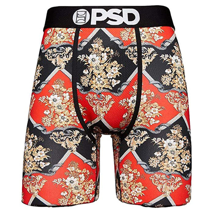 PSD Mens Boxer Brief Breathable Athletic Black Underwear - E12011048-BLK-XL
