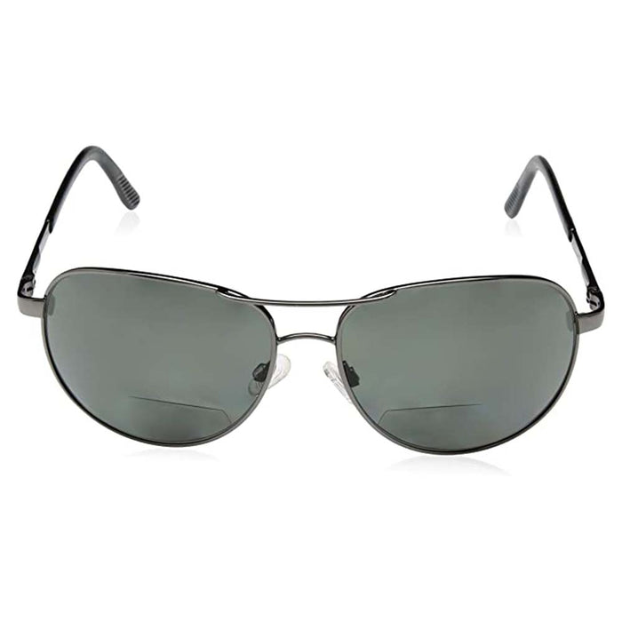 Suncloud Unisex Gunmetal Frame Gray Polycarbonate Lens Polarized Reader Sunglasses - S-AVPPGYGM200