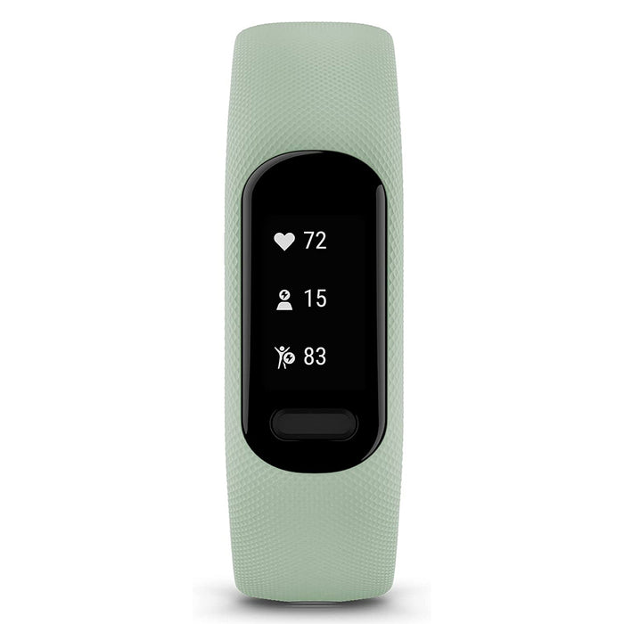 Garmin vivosmart 5 Cool Mint Silicone Band Simple Design Long-Lasting Battery Fitness Tracker - 010-02645-02