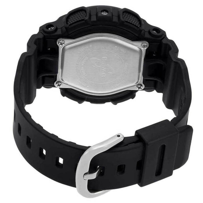 Casio Womens Baby-G Black Resin Strap Rose Gold Analog-Digital Dial Quartz Watch - BA110RG-1A