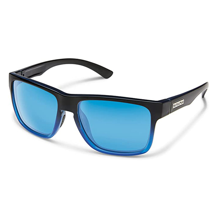 Suncloud Womens Black/Blue Frame Blue Lens Polarized Contemporary Sunglasses - S-RBPPUMBU