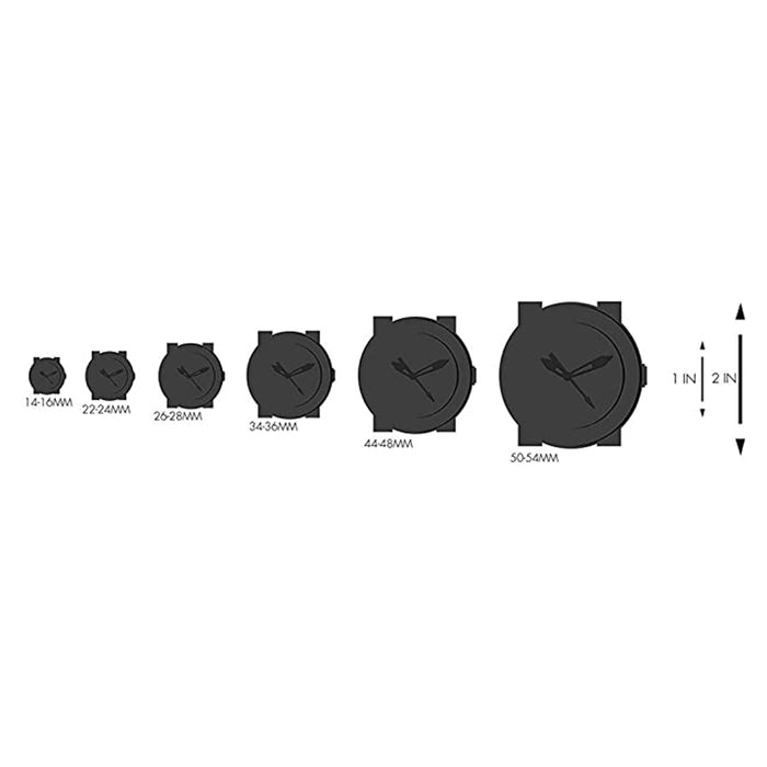 Bertucci Unisex Savvy Titanium Case Black Dial Black Leather Band Round Watch - 12091