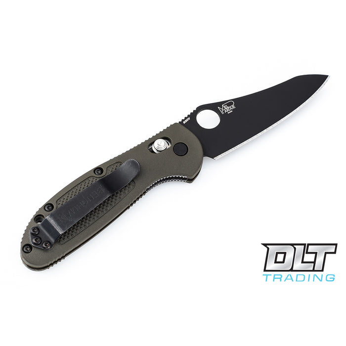Benchmade Mini Griptilian Olive Drab Sheepsfoot Black Blade Knife - BM-555BKOD-S30V