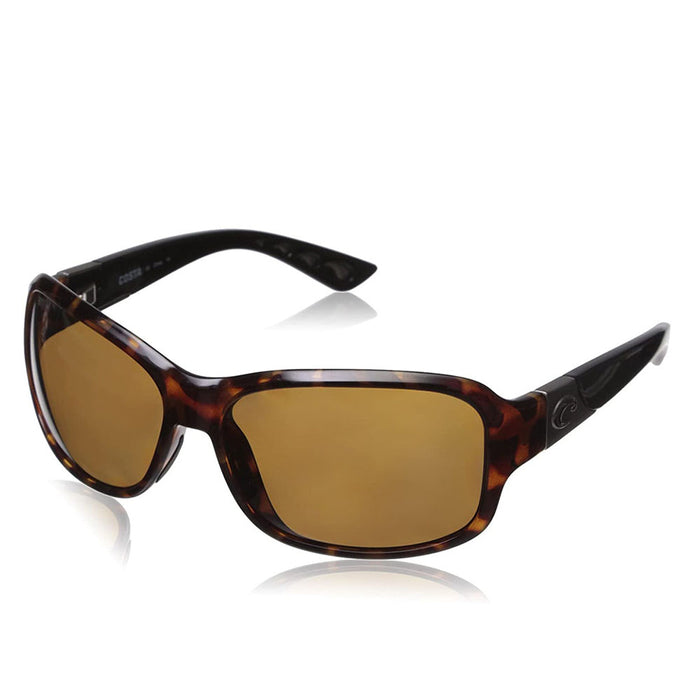 Costa Del Mar Womens Inlet Retro Tortoise Frame Grey Polarized-580p Sunglasses - IT76OGP