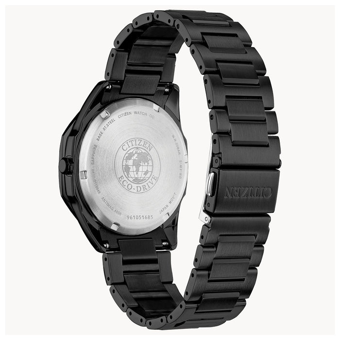 Citizen Eco Drive Corso Men's Diamond Accent Black Ion-Plated Stainless Steel Quartz Analog Watch - BM7495-59G