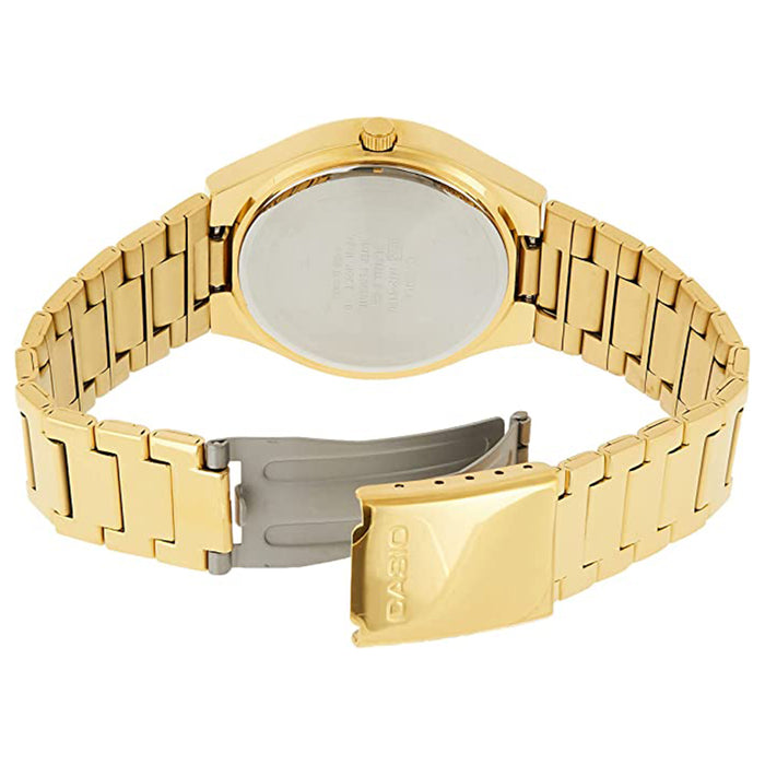 Casio Men's Gold Dial Stainless Steel Band Japanese Quartz Watch - MTP-1170N-9ARDF