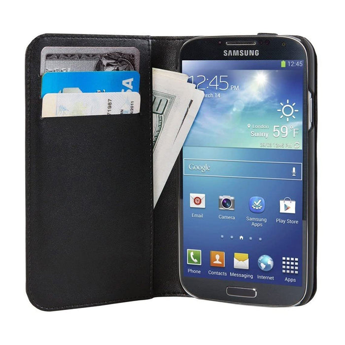 HEX Icon Academy Samsung Galaxy S4 Grey Denim Wallet - HX1507-GYDE
