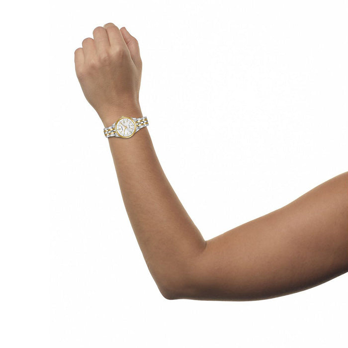 Citizen Womens Gold Case Two-Tone Stainless Steel Bracelet Watch - EW2404-57A