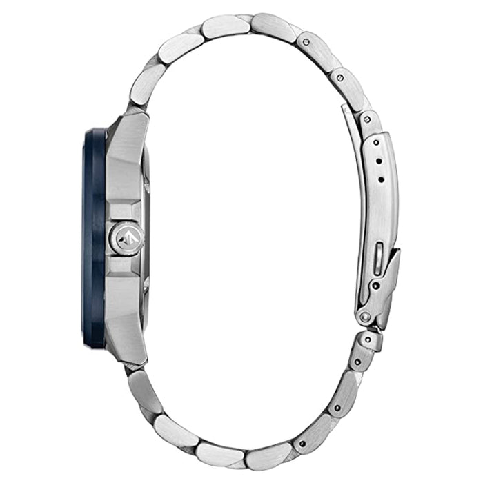Citizen Men's Eco-Drive Promaster Nighthawk Blue Dial Silver Band Stainless Steel Bracelet Watch - BJ7006-56L