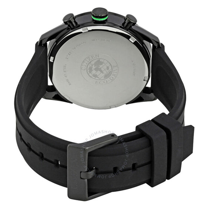 Citizen Eco-Drive Men's Polyurethane Band Black Dial Watch - CA0665-00E