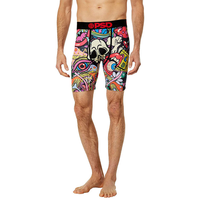 PSD Men's Multicolor Bad Trip Micro Mesh Boxer Briefs Underwear - 422180052-MUL