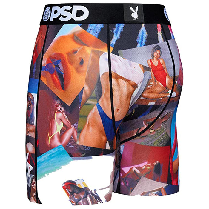 PSD Men's Black Extra Hard Boxer Briefs Underwear - 123180092-BLK